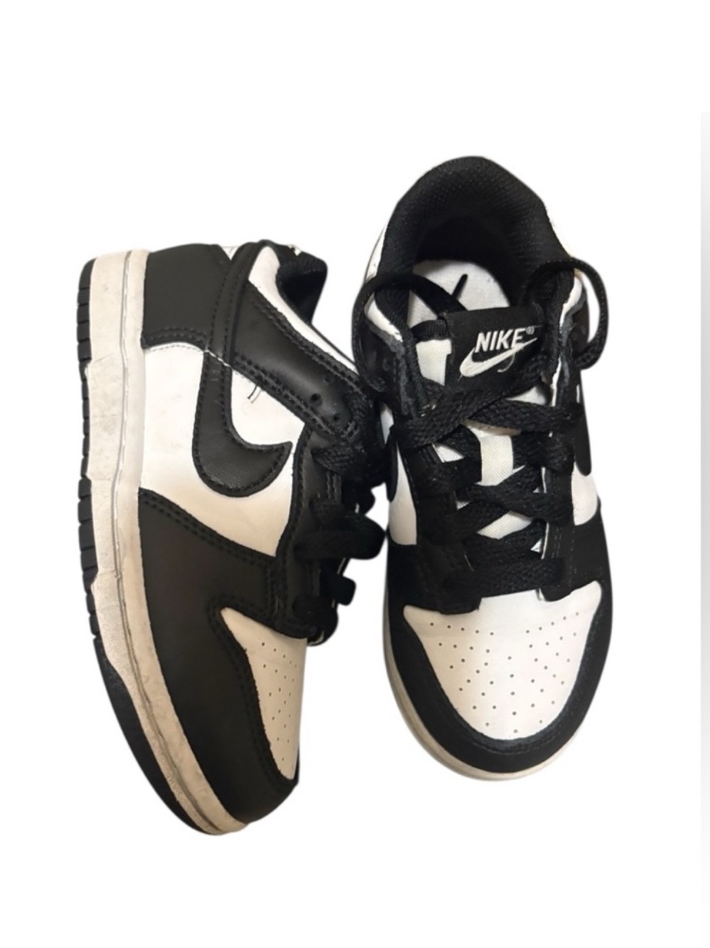 Nike Dunk Low Panda Black White Kids Size 6c Sneakers